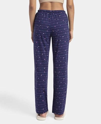 Image of Jockey RX88 Women Super Combed Cotton Printed Pyjama with Side Pockets (Colors & Prints May Vary)