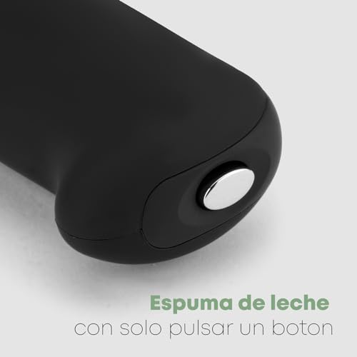 Miniatura 5 de Bomann MS 344 Espumador de Leche, Funciona con 2 Pilas AA, Acero Inoxidable, Negro