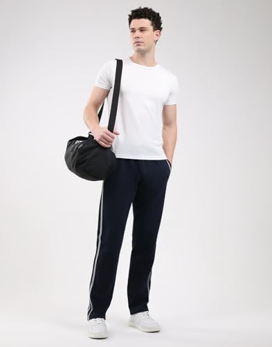 Image of Monte Carlo Men's Regular Fit Solid Track Pants | Drawstring Closure | Side Pocket Sports Lower | Comfortable & Stylish Lower for Men's
