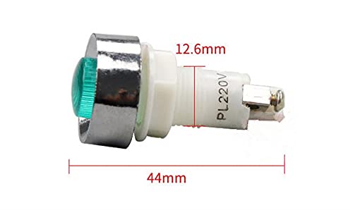 Touche indicateur de signal 24V vert bouton de controle compact 13.5mm - 2
