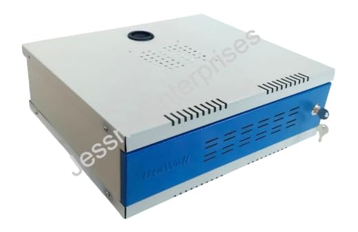 2U Full Metal Rack for DVR/NVR/Network Switches – Lockable, Metal Front, Ventilated with Top & Side Airflow, 2-Way Cable Management Holes – 304x495x140mm Secure Equipment wallmount Cabinet