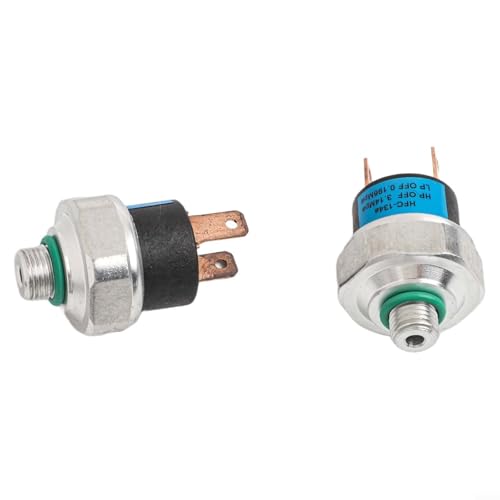 R134a High Low Side Pressure Switch for Car A/C Air Conditioning System, 9mm and 11mm Thread Binary Sensor, Fitment Automotive Parts Replacement