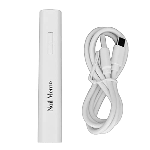 Nail Curing Lamp Handheld Nail Lamp Pen Shape Nail Lamp 3W Nail Dryer LED Nail Lamp Portable Mini White Nail Dryer Dual-Speed Timer Nail Lamp