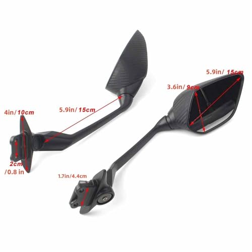 Espejos retrovisores laterales para Yamaha T-MAX 530 de 2012 a 2018 2