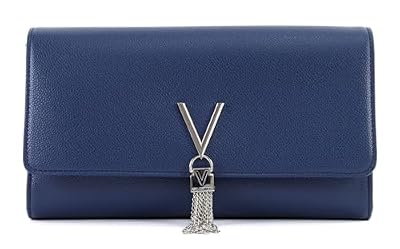 Valentino by Mario Divina - Pochette da giorno Donna, Blu, 4.5x12x27 cm (B x H T)