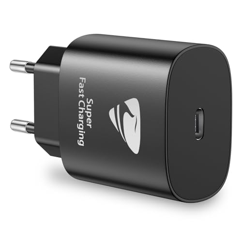 Aioneus Cargador USB C 25W Cargador iPhone Carga Rapida Tipo C Enchufe Rapido Cabezal Adaptador Pared Charger Corrient for iPhone 16 Pro Max/15/14/13/12/11, Samsung, iPad