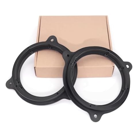 REAMTOP 6.5 Inch Black Plastic Speaker Adapter Bracket Ring for Nissan / Infiniti Cover