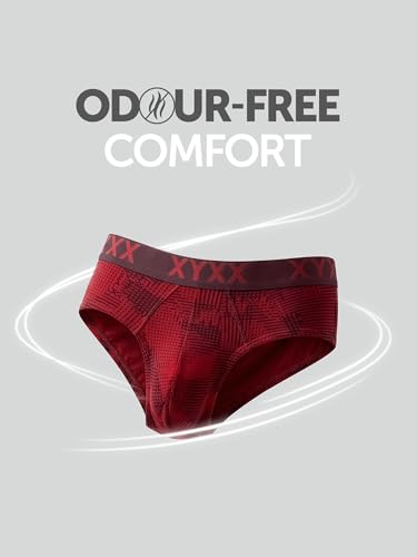 Image of XYXX Metrix Cotton Modal Brief for Men | Snug Fit with Anti-roll no-Marks Waistband | Printed Underwear for Men Combo