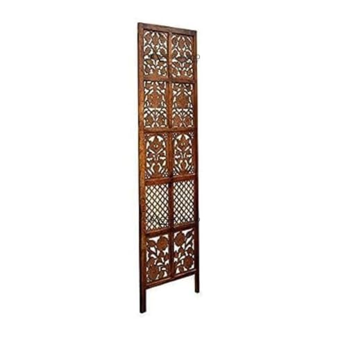 Image of Classic Wood and Craft Wooden Room Divider Partition for Living Room, Privacy Partition, Partition Wall, Divider for Makeup Studio /Office (3 Panels - Mix Frame Design)