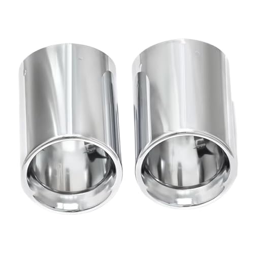 Escape Automóvil Modificado Cubierta negra del tubo escape del coche 2 piezas para Z4 G29 Xdrive20d 30i 2019-2024 cubierta embellecedora escape repuesto del tubo escape la punta Garganta Cola Tubo(Sil