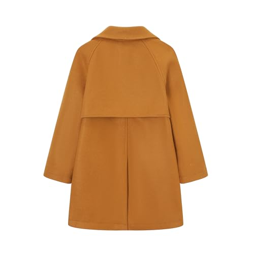 Betusline Boy's Double Breasted Wool Dress Coats with Notch Lapel4