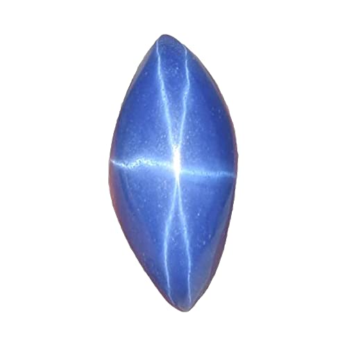 GEMHUB 天然スターサファイア 3.10カラット マーキーズ カボション ルース 宝石 ブレスレット&イヤリング用