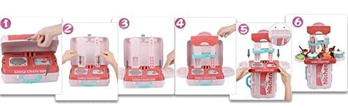 ASTECH INDIA Set Kitchen for Girls Toy with Cooking Utensils Combo Items, Little Chef Realistic Miniature Chefs Pretend Play/Role Play Home Game (Pack of 1) 3