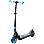 HOMCOM Electric Scooter for Kids, Foldable Electric Scooter for Age 6+, with Adjustable Height, Rear Brake, Up to 8 KM/H, Maximum Range 6 KM, 5kg Lightweight, Sky Blue