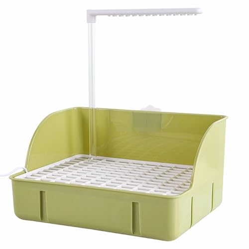 ROOJUNE Bird Bath, Automatic Parrot Shower Bath with Pump, Birds Shower Bathtub with Running Water, Birdcage, Medium Birds Parakeet Budgies Cockatiels Conures Finches, Lovebird