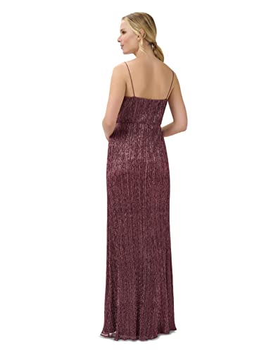 Image of Adrianna Papell Womens Metallic Crinkle Gown