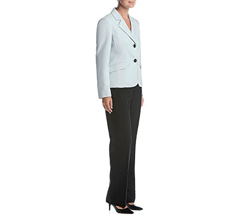 Women's Glazed Melange 2 Button Notch Lapel Pant Suit3