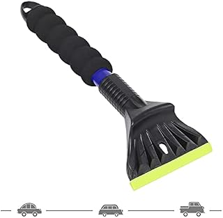 BEEWAY Ice Scraper for Car Windscreen, Windshield Window Ice Snow Frost Scraper for Car SUV Truck - Extra-wide 11.5cm Blade, Comfortable Grip