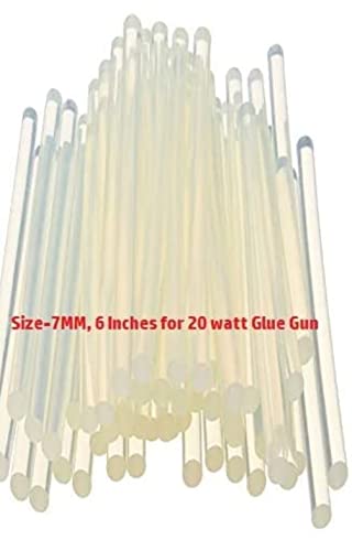 Image of Bristo 20 Pcs 7mm Transparent Glue sticks for 20W Hot melt Glue Gun, Adhesive Gluesticks for Arts, Crafts, Electronics, Repairing & Home Use. [7mm - 20 Sticks]