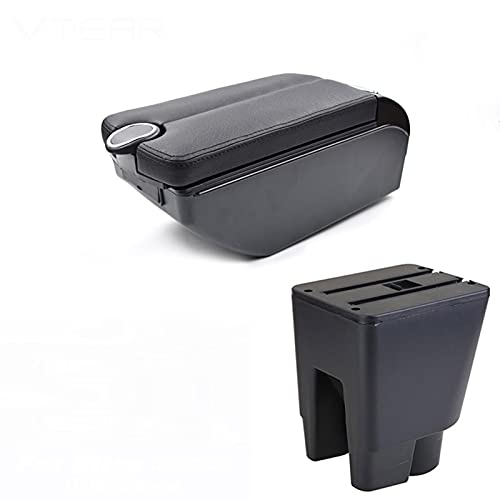 for Toyota Etios Liva. Car Armrest Leather Arm Rest Styling Storage Box Center Console Accessories Decoration Interior Auto Sturdy (Color : 7)