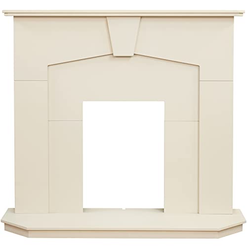 Adam Abbey Fireplace in Stone Effect, 48 Inch