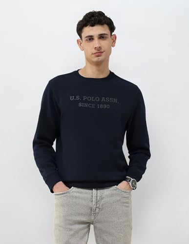 Image of U.s.Polo Association Men's Brand Embossed Regular fit Sweatshirt