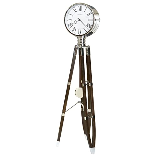 Howard Miller Stringer Floor Clock II 549-107 Black Coffee Tripod Bezel Design
