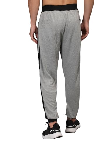 Image of CHKOKKO Men Casual Track Pant Gym Workout Lower with Pocket LightGrey L