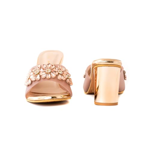 Image of Khadim's 2783815 Lightweight Durable Extra Soft Trendy Premium Stylish Lifestyle and Fancy Slip-On Heels For Women