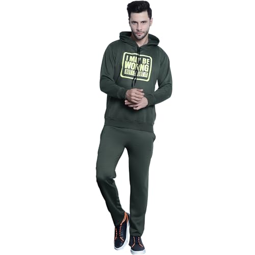 Image of Mack Jonney Printed Round Neck Cotton Fleece Track Suit for Men (Pack of 2)(Kangaroo Pockets)-MACK51565
