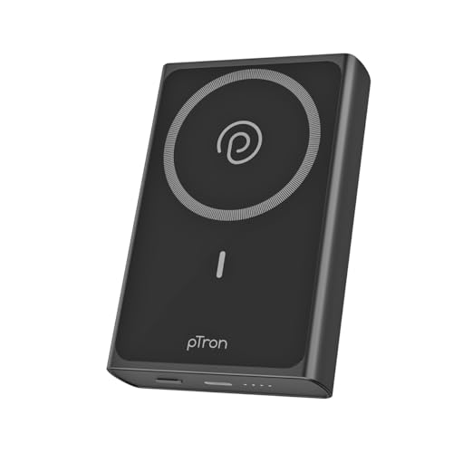 pTron Dynamo Fuel 20000mAh 15W MagSafe Wireless Power Bank w/ 20W ...
