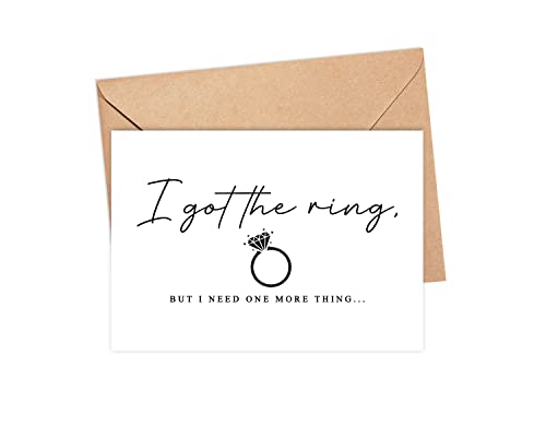 Emily gift I Got The Ring But I Need One More Thing - Funny Wedding Party Card - Bridal Card - Maid Of Honor Proposal Card
