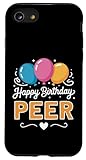 Installation facile Joyeux Anniversaire en Disant Peer Coque pour iPhone SE (2020) / 7/8
