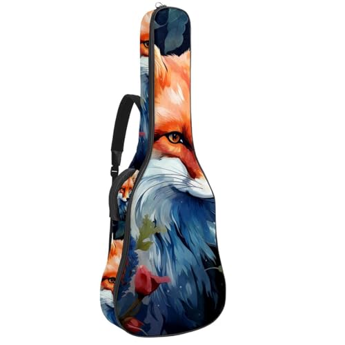 Sac pour guitare étanche à motif renard pour vos déplacements
