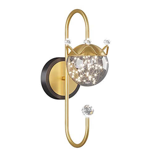 Lampe murale dorée pour éliminer les zones d'ombre du miroir de salle de bain