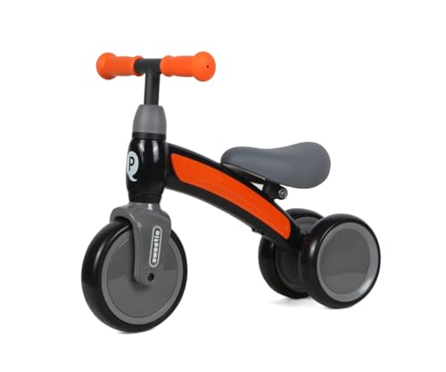 Tricycle Qplay Sweetie orange pour apprendre l'équilibre sans tomber