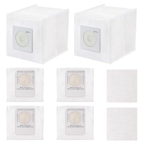 6 Pack Y11 Dust Bags Compatible with Intervac Roadvac Vacuum Cleaner Model CS-RM / CS9 with 2 Motor Filters, Part# Y11-5