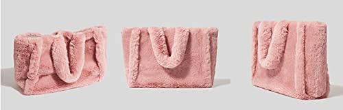 Bolso tote de mujer de pelo sintético suave miniatura 3