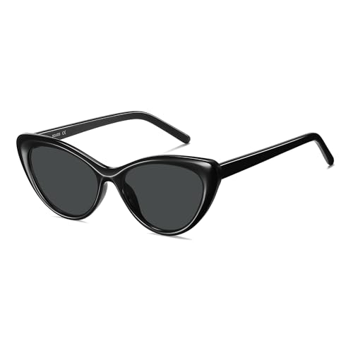 Image of SOJOS Acetate Cat Eye Sunglasses Women Handmade Polarized Retro Lightweight Fashion 90s Style UV400 Sunnies, Lola