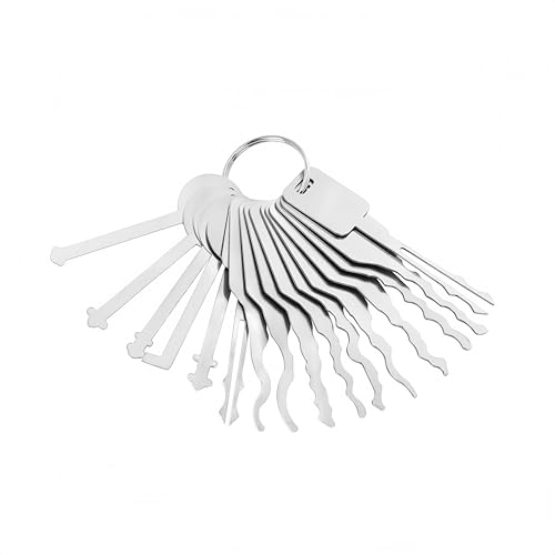 Zixx 16 Pcs Set Repair Tool Sets, Hand Tools for Automobiles,Stainless Steel Car Pick Tool Kit Heavy Duty Hand for Forklift Lgnition Cabinet Toolbox