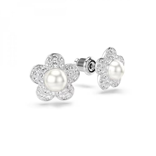 Image of Swarovski 2026 Capsule Angelic Earrings, rhodium-plated and crystal