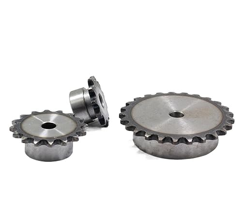 Bevel Gear Pinion Hardware Mechanical 1pcs 06C 10Teeth to 25Teeth Sprocket Wheel Chain Gear Industrial A3 Steel Suitable for 06C Roller Chain Pitch 9.525mm(24 Teeth)