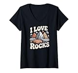 Photo Gallery donna collezione di geologia minerale i love rocks maglietta con collo a v Photo Gallery donna collezione di geologia minerale i love rocks maglietta con collo a v