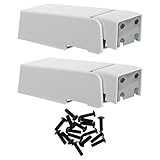 Veemoon Bisagra para Congelador Horizontal Metálica Resorte 2 Piezas Grandes Kit de Reparación para Puerta de Frigorífico Cubierta y Tornillos, Repuesto para Frigoríficos