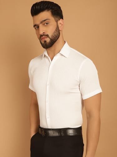 Image of Indian Needle Men's Striped Regular Fit Shirt