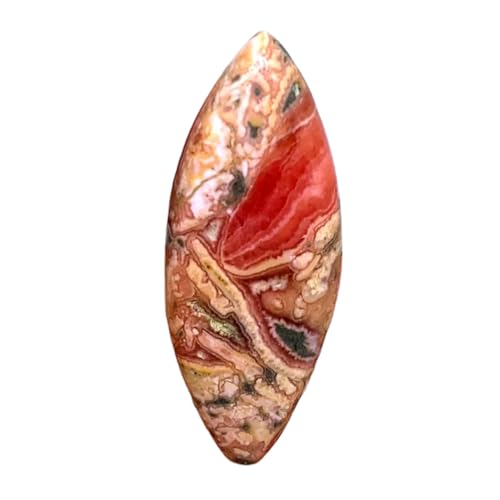Rhodochrosite marquise naturelle 43x17mm pour vos ateliers bijoux DIY