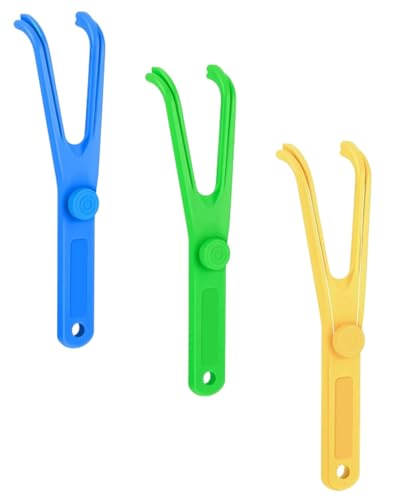 TPZORJX 3PCS Soportes De Hilo Dental Reutilizables,Dispensador De Hilo Dental De Plástico,Soporte De Repuesto,Hilo Dental En Forma De Y,Para Hilo Dental Cuidado,Limpiador De Alambre Dental