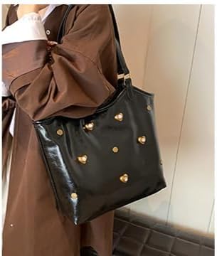Studded Purse Coquette Purse Y2k Large Tote Bag for Women Vegan Leather Bag Studded Bag Aesthetics Bag