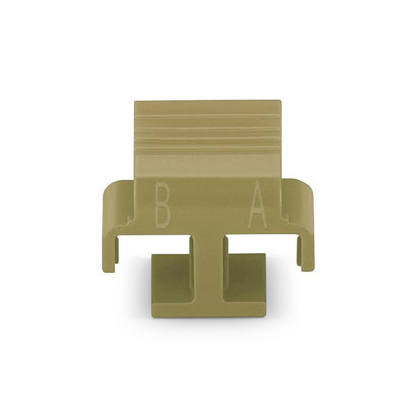 Fiber Optic LC Duplex Clips – High-Precision LC Connector Clips for Duplexing LC Connectors, Secure and Durable Plastic LC Coupler Clips for Singlemode & Multimode Fiber Cables (Beige)(Pack of 25)