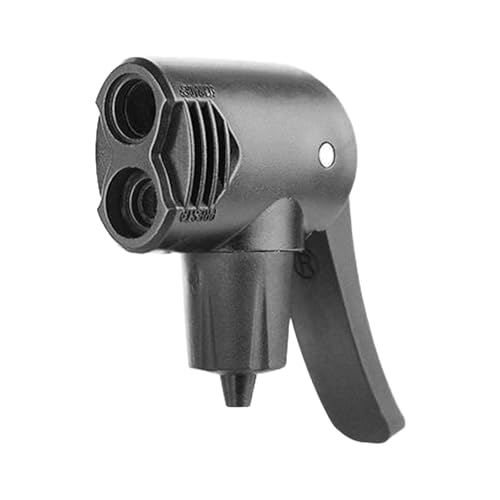 Fllyvly Cabezal de Bomba Universal para Bomba de Aire, Bomba de pie, Bomba de Bicicleta, Cabezal Doble, Compatible con Beto, Radkoo - Doble Cabezal con Palanca de Bloqueo,Bombas de Repuesto (1PCS)